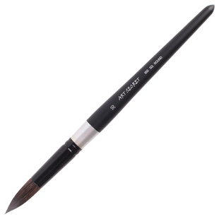 韩国artsecret黑杆天鹅水彩笔6号8号4号12单支圆头水彩笔专业松鼠毛水彩画笔动物毛绘画尖头勾线国画颜料毛笔