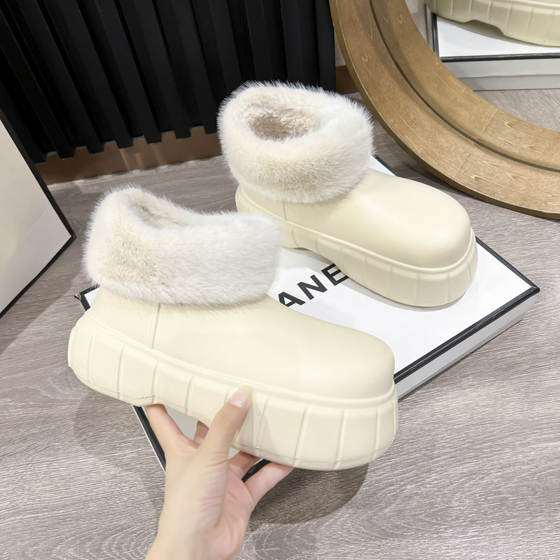 厚底雪地靴女款冬季加绒
