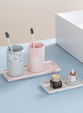 大理石纹陶瓷盘创意盘子北欧餐具ins风日式风格陶瓷家用菜盘碟子