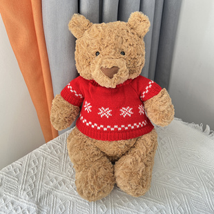 巴塞罗熊衣服布娃娃娃衣毛衣抱抱熊胖胖熊公仔手作冬季替换装着替