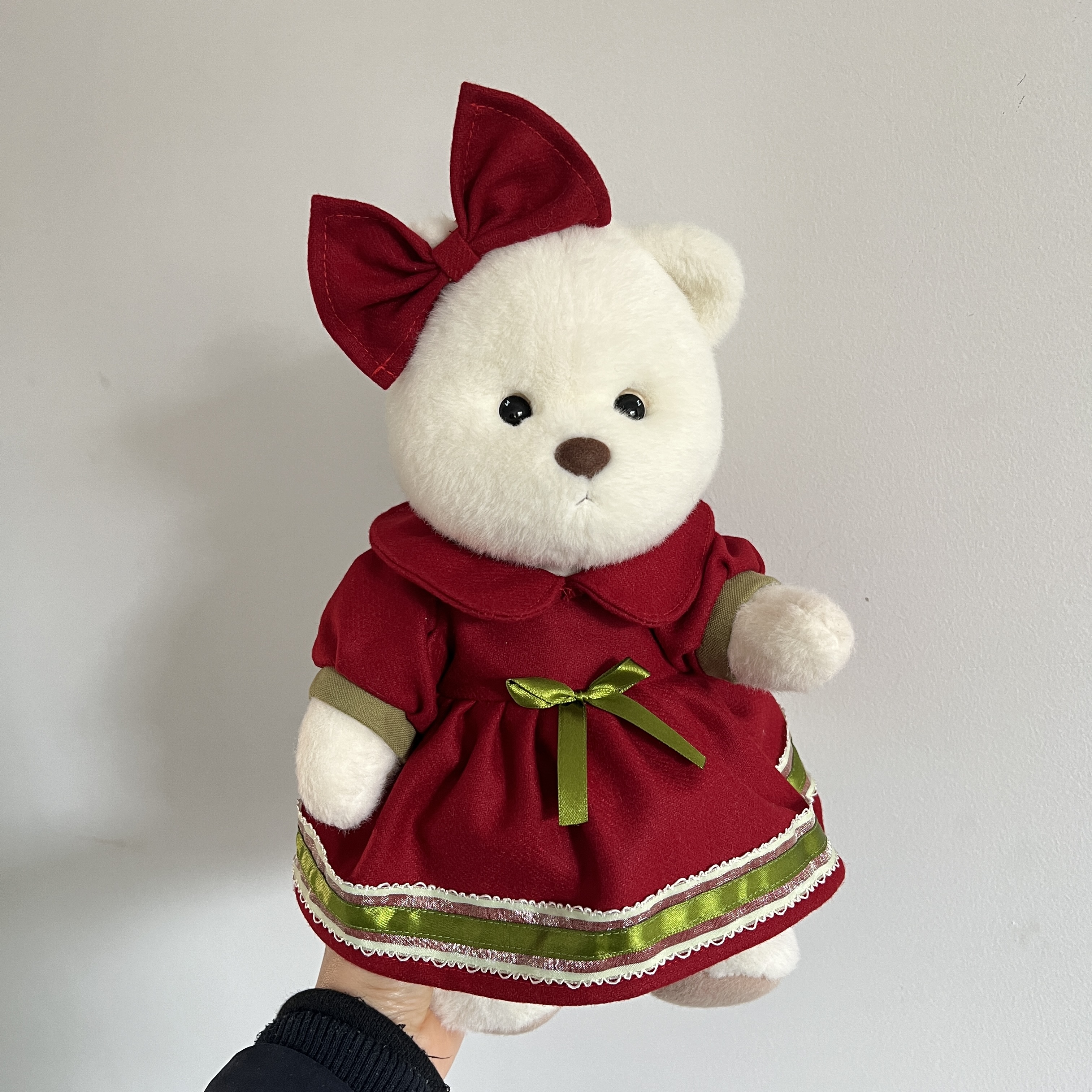 中号莉娜关节熊衣服毛绒公仔玩偶着替30cm泰迪熊娃衣布娃娃连衣裙