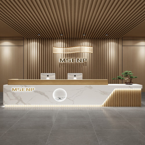 免安装前台接待台吧台收银台定制