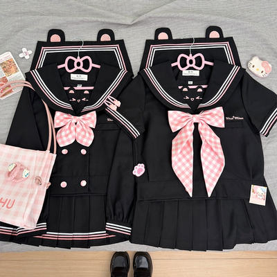 【黑巧萌莓】忘刊原创正版jk制服日系学院风收腰水手服制服套装