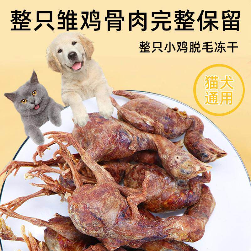 宠物零食冻干小鸡仔猫狗通用磨牙营养猫咪狗狗零食小型犬训练奖励