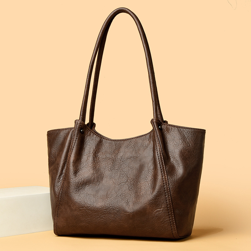 9年老店 单肩包新款慵懒风韩版包包时尚大容量通勤女包简约软皮