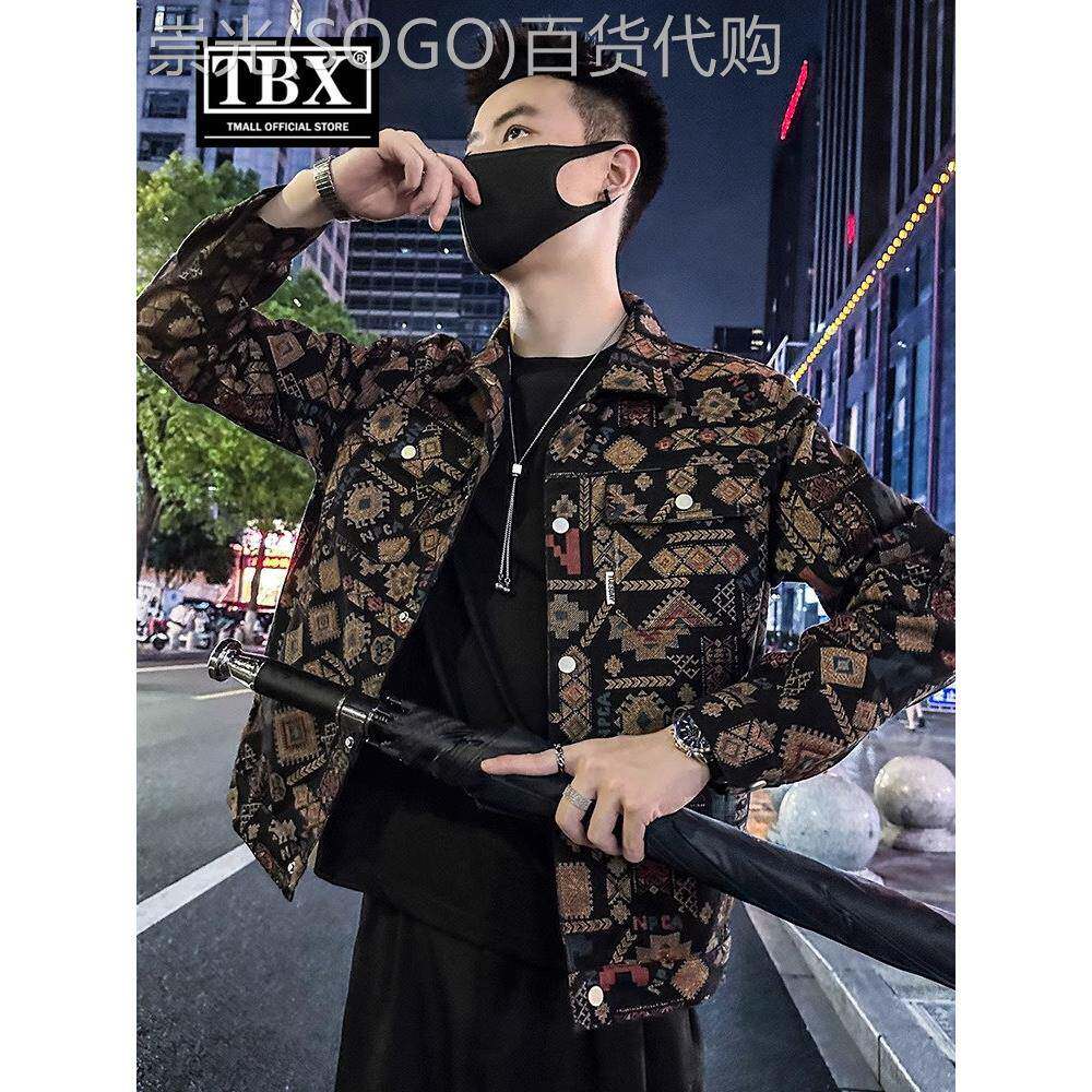 高端牛仔外套男士2025新款春秋冬季加绒高级感春装牛仔衣夹克男款
