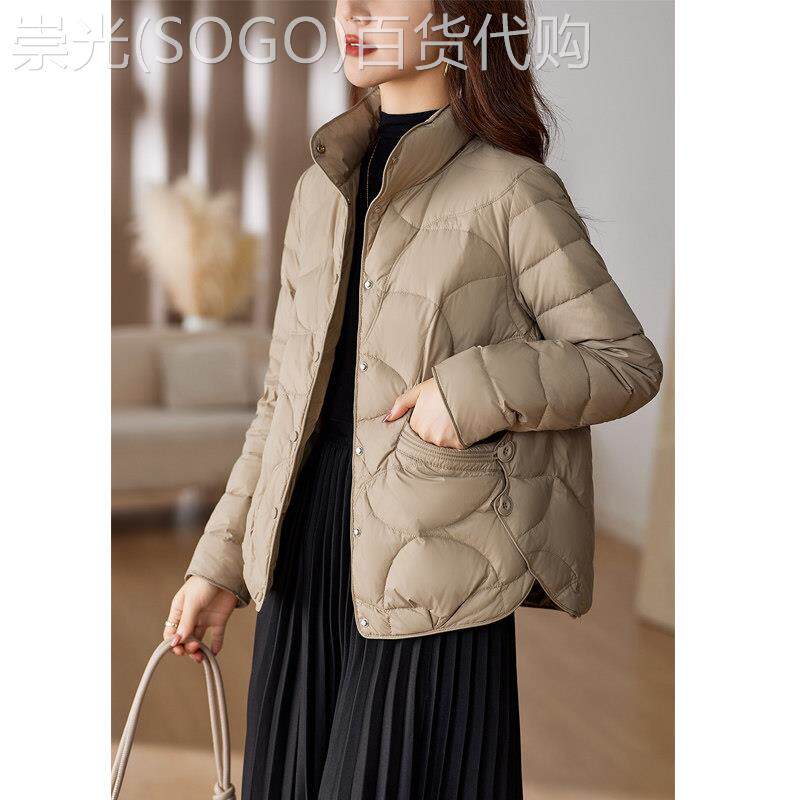 2025新款时尚轻薄羽绒服女短款立领韩版显瘦宽松小个子保暖外套