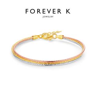 FK法诗卡 简雅三色线圈手镯意大利手工珠宝轻奢小众高级感