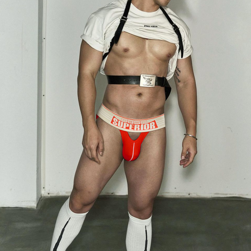 激凸性感免脱丁字裤男士双丁字