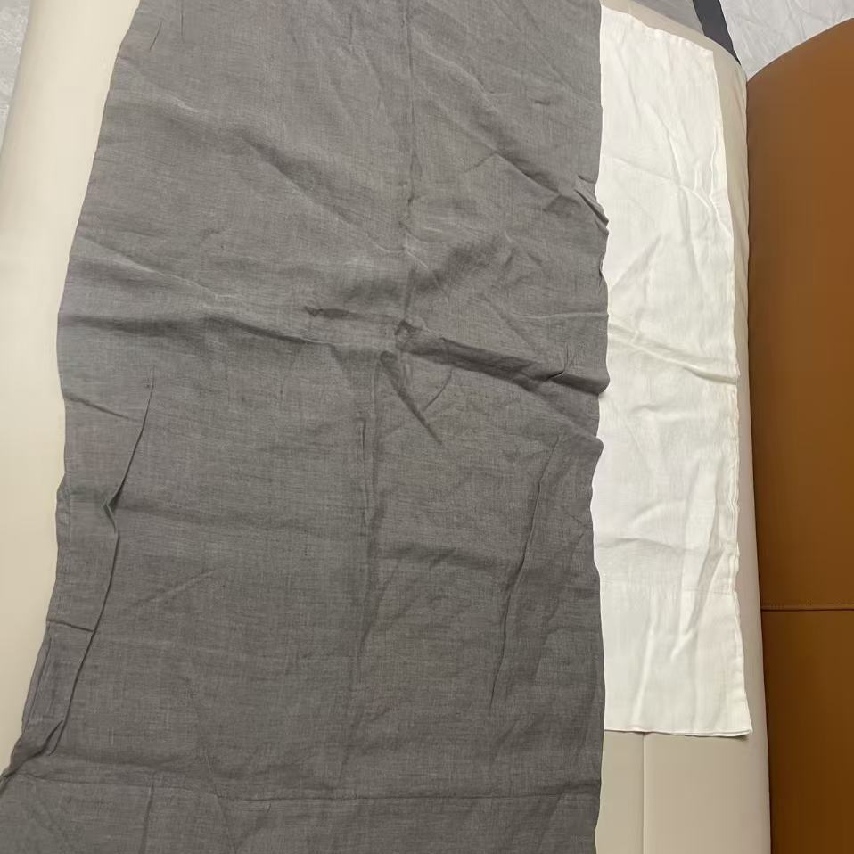 纯亚麻枕套枕头套单人枕用抑菌除螨床上用品简约纯色抱枕头套一个