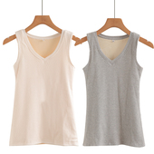 内搭紧身吊带无袖 冬季 保暖背心女加绒加厚纯棉上衣防寒打底衫 内衣