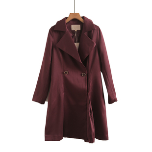 高级感今年流行小个子收腰休闲中长款 显瘦外套 风衣女2025春秋新款