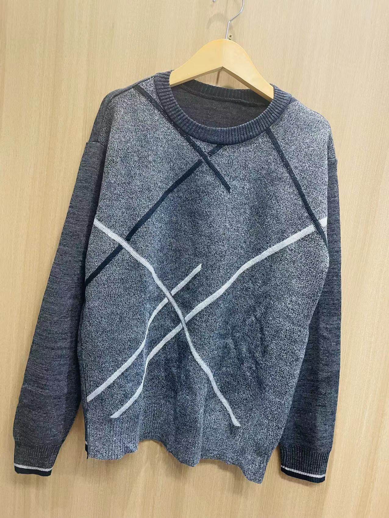 线条男士长袖圆领韩版潮流毛衣男针织衫秋冬季打底衫秋衣男上衣服,男装,针织衫/毛衣,淘宝优惠券,粉丝福利购,淘宝优惠卷