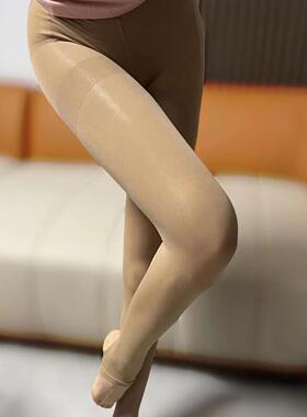 280D丝袜冬季超弹力发热精油加厚连体袜纳米收腹显瘦打底裤不勾丝