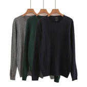 打底上衣潮 男女生宽松学院风休闲长袖 春秋百搭纯色基础款 针织衫