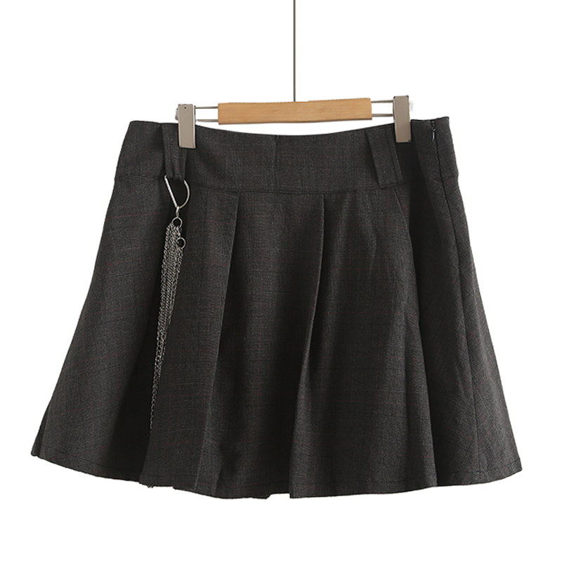 2025春秋新款百褶裙短裙高腰a字显瘦半身裙女大码胖MM200斤