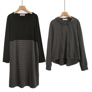 时尚 春装 女装 裙2025年春季 卫衣裙子两件套连衣裙 成套搭配减龄套装