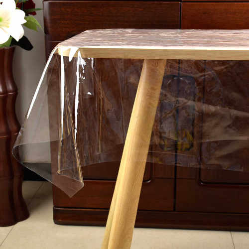 透明桌布软玻璃餐桌垫薄款pvc防水防油台布超薄下垂软塑料茶几垫