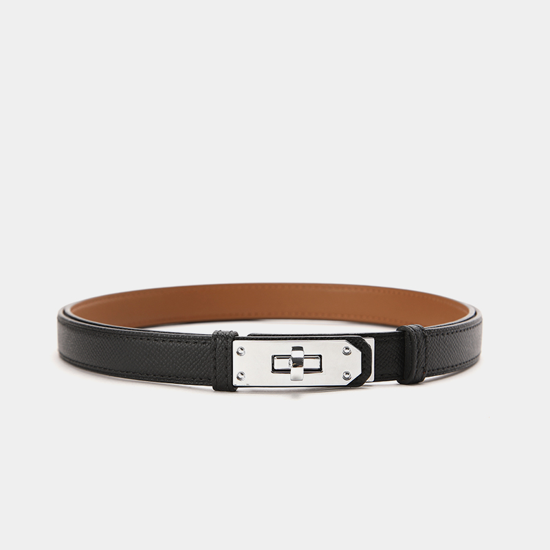 真皮锁扣懒人皮带牛皮女士细腰带窄皮带腰封西装连衣裙装饰带精品