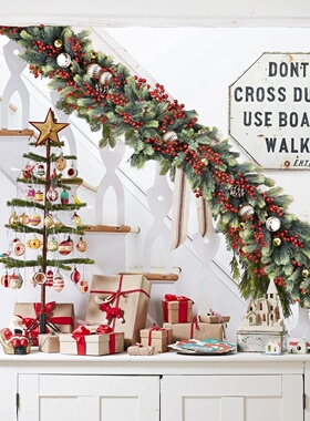 1pc Artificial Green Plants Christmas Tree Garland Wreaths