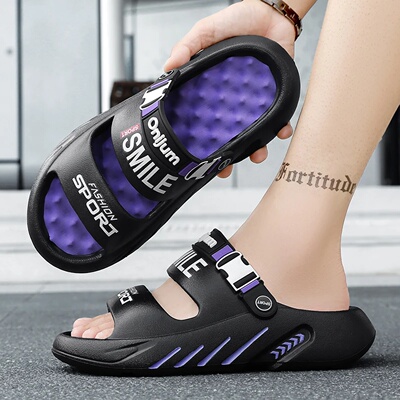 NEW Men's Massage Slippers Outdoor Sandals Beach Comfortabl