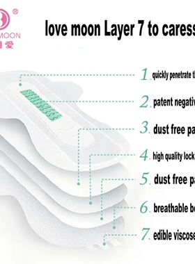10 pack Anion Love Moon Sanitary Napkin Slipeinlage Winalit