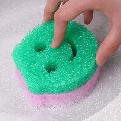 4PCS Dishwashing Sponge Cloth Magic Sponge Cleaning Brush