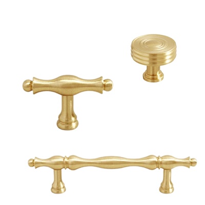 ABSF French Light Luxury Brass Drawer Handles Furniture Har