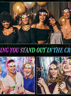 10-150Pcs LED Flower Crowns Light Up Headbands Glowing Flow