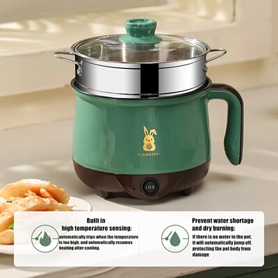 Mini Electric Cooker For Home Kitchen 2 People Food Noodle