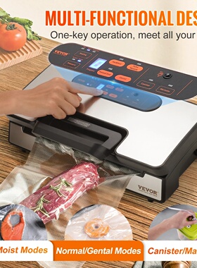SucceBuy 90Kpa 130W Vacuum Sealer Food Packaging Machine wi