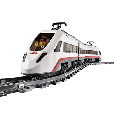 MOC 659Pcs  High-Tech Electric High-Speed Passenger Train B