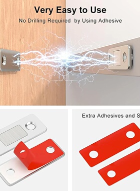 New 4/2PCS Strong Door Closer Magnetic Door Catch Latch Doo