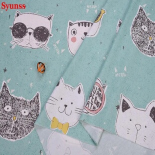 Cute Cat Stripe DIY handmade sewing patchwork quilting baby
