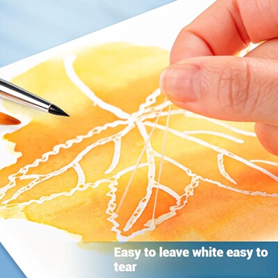 Borrence 28ml Watercolor Masking Fluid,White Easy To Apply