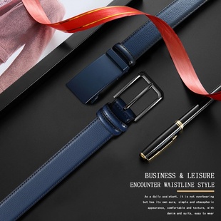Men's High Quality Belt 2-piece Set Ratchet Belt Men's Dres