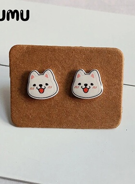 2024 New Princess Moana Stud Earring Cartoon Pua Epoxy Jewe