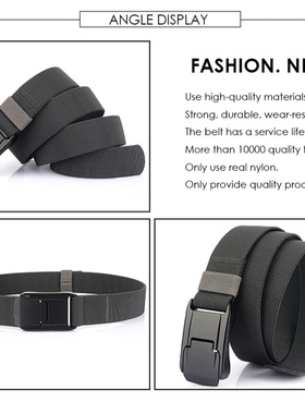 New Stretch Belt For Men and Women Hard Quick Release Buckl