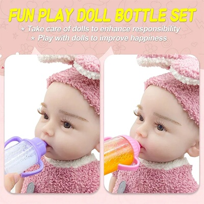 Doll accessories Baby Doll Feeding Bottle Set Baby Care Toy
