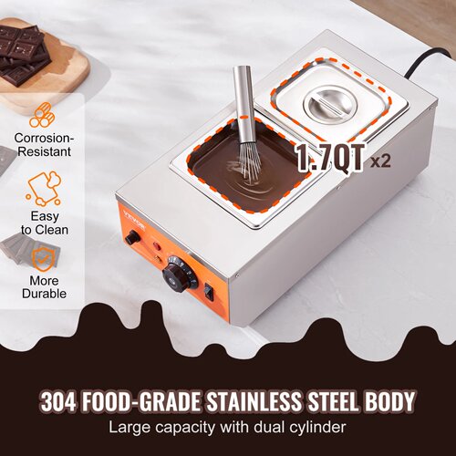 SucceBuy 2 3 Tanks Electric Chocolate Tempering Machine Cho
