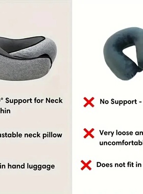 Travel Neck Pillow Memory Foam U-shaped Pillow Snail Style