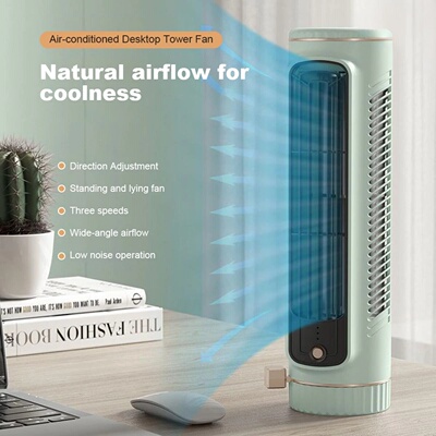 Household Desktop Tower Fan Portable Air Conditioner Fan Ci