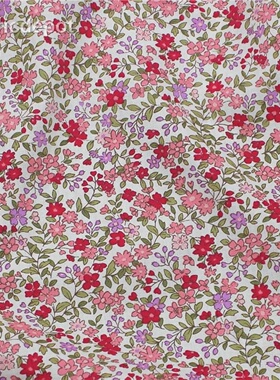 Summer Liberty Fresh Small Floral Fabric Pure Cotton Thin S