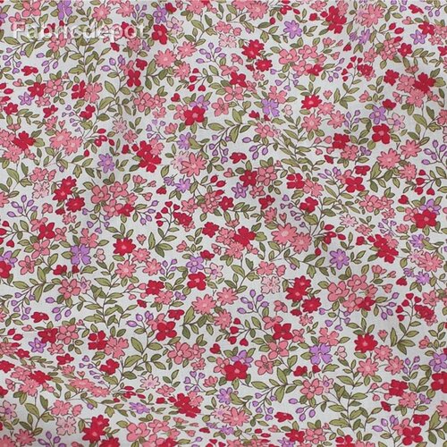 Summer Liberty Fresh Small Floral Fabric Pure Cotton Thin S