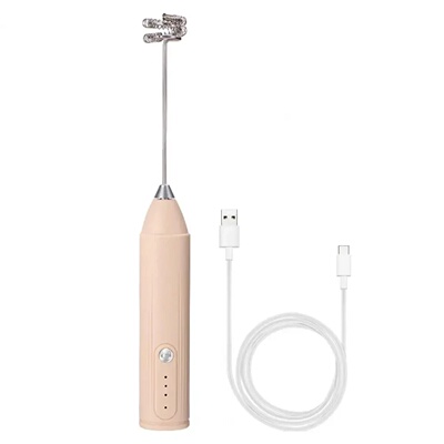 USB electric milk frother, handheld egg beater, 3-speed cof