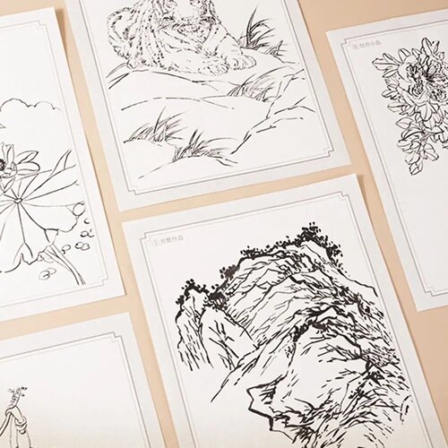Hand Drawn Chinese Painting Sketch Basic Tutorial Landscape