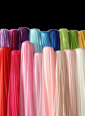 Pearl Ice Silk Ice Silk Fabric Elastic Wedding Decoration C