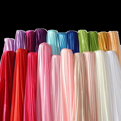 Pearl Ice Silk Ice Silk Fabric Elastic Wedding Decoration C