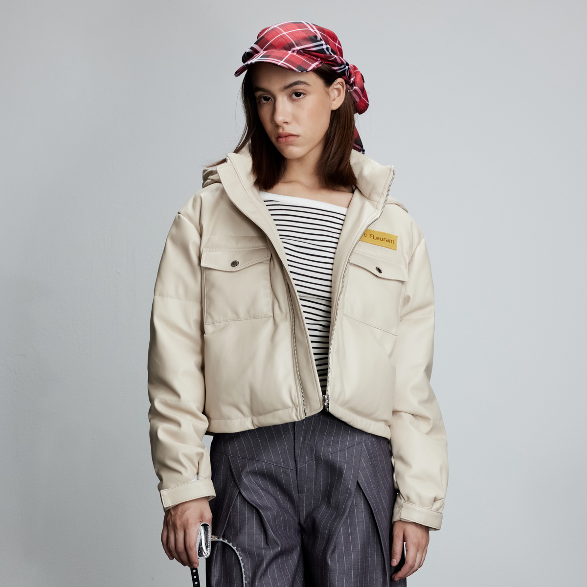 时尚简约百搭防寒面包服加厚女装