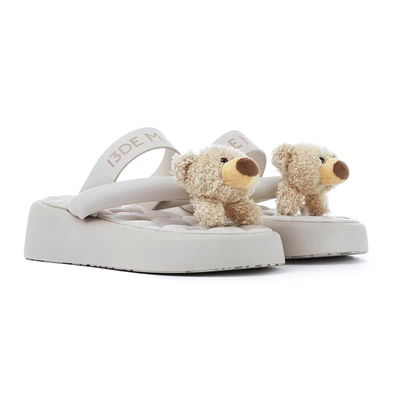 洋气高级感小熊装饰休闲外穿女鞋